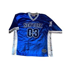 212 NYC Men's 2XL‎ New York  Baseball Jersey Patent Leather Numbers 03
